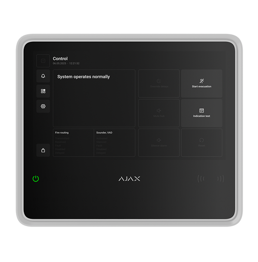 AJAX - EN54 FIRE HUB WHITE