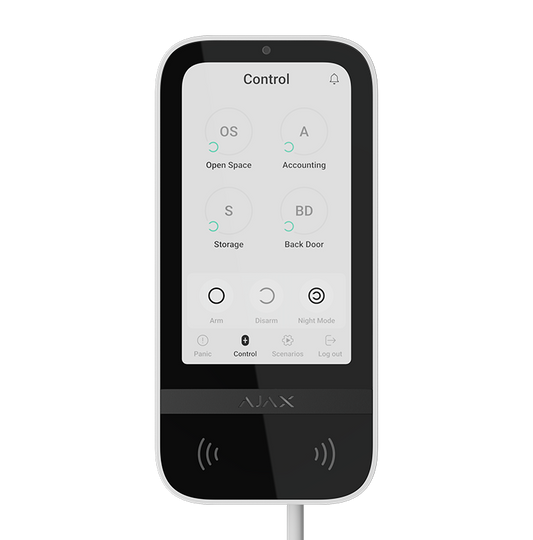 AJAX - KEYPAD TOUCHSCREEN WHITE FIBRA