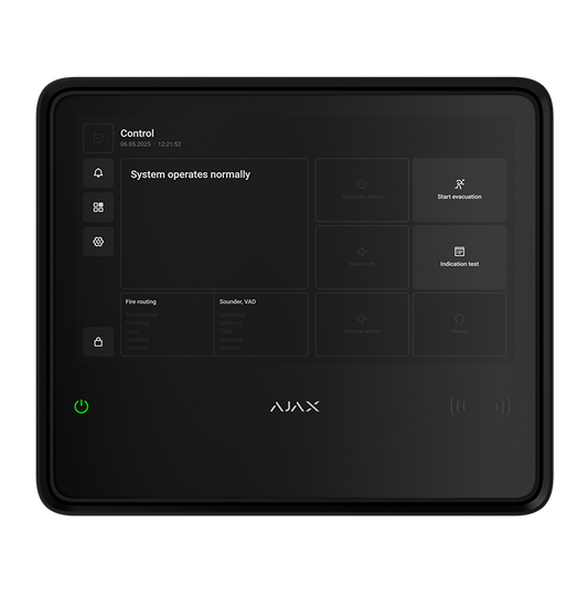AJAX - EN54 FIRE HUB BLACK
