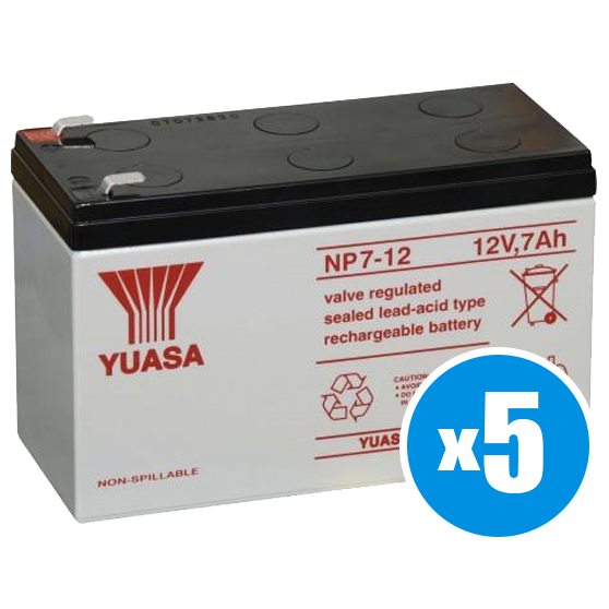 YUASA - 5άδα Μπαταρίες 12V 7Ah